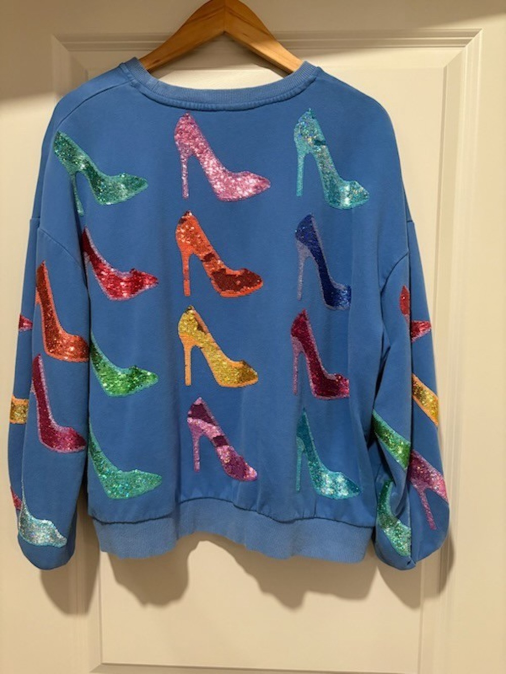 Queen of Sparkles Sweatshirt Oversized High Heels